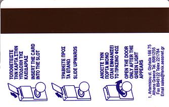 Hotel Keycard Best Western Athens Greece Back