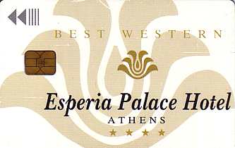 Hotel Keycard Best Western Athens Greece Front