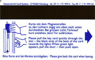 Hotel Keycard Best Western Berlin Germany Back