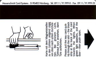 Hotel Keycard Best Western Bingen am Rhein Germany Back