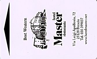 Hotel Keycard Best Western Brescia Italy Front