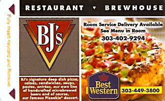 Hotel Keycard Best Western Colorado (State) U.S.A. (State) Front