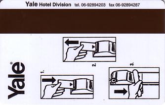 Hotel Keycard Best Western Fiuggi Italy Back