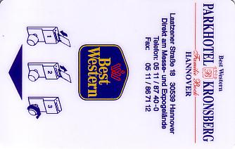 Hotel Keycard Best Western Hannover Germany Front
