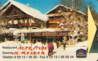 Hotel Keycard Best Western Innsbruck Austria Front