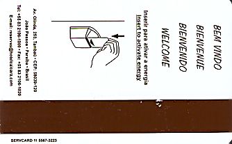 Hotel Keycard Best Western Joao Pessoa Brazil Back