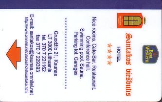 Hotel Keycard Best Western Kaunas Lithuania Front