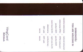 Hotel Keycard Best Western Ljubljana Slovenia Back