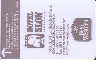 Hotel Keycard Best Western Ljubljana Slovenia Front