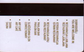 Hotel Keycard Best Western Ljubljana Slovenia Back