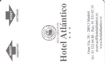 Hotel Keycard Best Western Madrid Spain Front