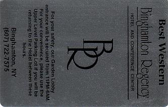 Hotel Keycard Best Western New York City U.S.A. Front
