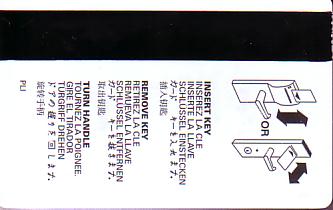 Hotel Keycard Best Western San Francisco U.S.A. Back