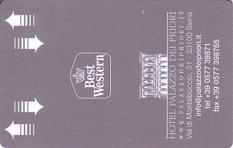 Hotel Keycard Best Western Siena Italy Front