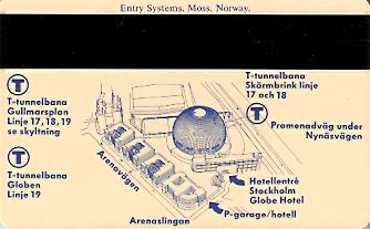 Hotel Keycard Best Western Stockholm Sweden Back