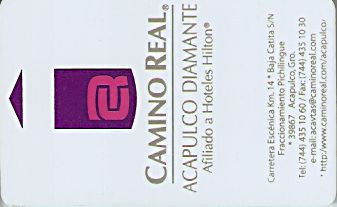 Hotel Keycard Camino Real Acapulco Mexico Front