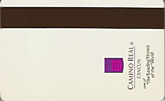 Hotel Keycard Camino Real Cancun Mexico Back