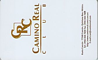 Hotel Keycard Camino Real Cancun Mexico Front