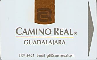 Hotel Keycard Camino Real Guadalajara Mexico Front