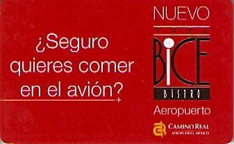 Hotel Keycard Camino Real Mexico City Mexico Front