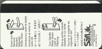 Hotel Keycard Camino Real Mexico City Mexico Back