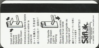 Hotel Keycard Camino Real Mexico City Mexico Back