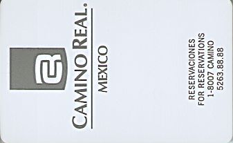 Hotel Keycard Camino Real Mexico City Mexico Front