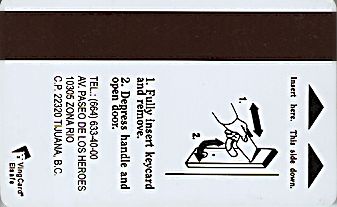 Hotel Keycard Camino Real Tijuana Mexico Back