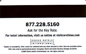 Hotel Keycard Choice Hotels Generic Back