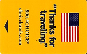 Hotel Keycard Choice Hotels Generic Front