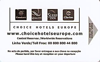 Hotel Keycard Choice Hotels Generic Front