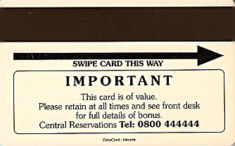 Hotel Keycard Choice Hotels Generic Back