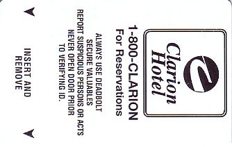 Hotel Keycard Clarion Hotel Generic Front