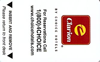 Hotel Keycard Clarion Hotel Generic Front