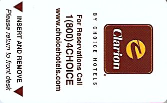 Hotel Keycard Clarion Hotel Generic Front