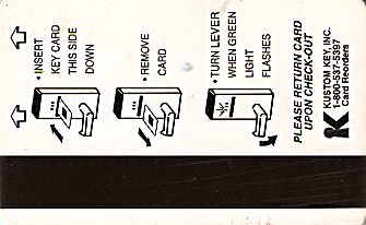 Hotel Keycard Clarion Hotel Generic Back