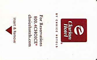Hotel Keycard Clarion Hotel Generic Front