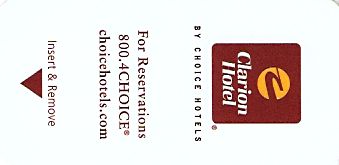 Hotel Keycard Clarion Hotel Generic Front