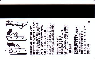 Hotel Keycard Clarion Hotel Generic Back