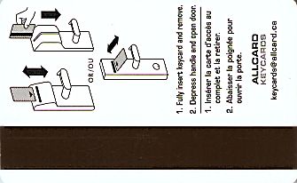 Hotel Keycard Clarion Hotel Generic Back