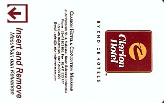Hotel Keycard Clarion Hotel Makassar Indonesia Front