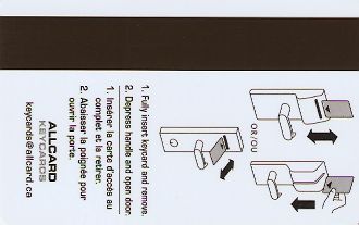 Hotel Keycard Comfort Inn & Suites Generic Back