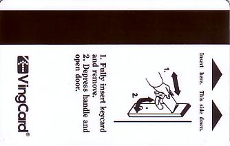 Hotel Keycard Comfort Inn & Suites Generic Back