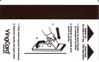 Hotel Keycard Comfort Inn & Suites Generic Back