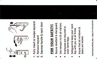 Hotel Keycard Comfort Inn & Suites Generic Back