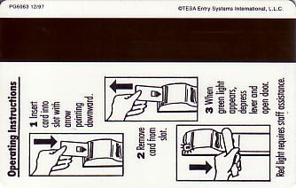 Hotel Keycard Comfort Inn & Suites Generic Back