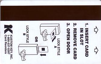 Hotel Keycard Comfort Inn & Suites Generic Back