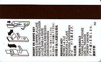 Hotel Keycard Comfort Inn & Suites Generic Back