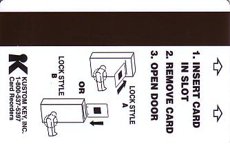 Hotel Keycard Comfort Inn & Suites Generic Back