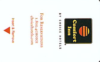 Hotel Keycard Comfort Inn & Suites Generic Front